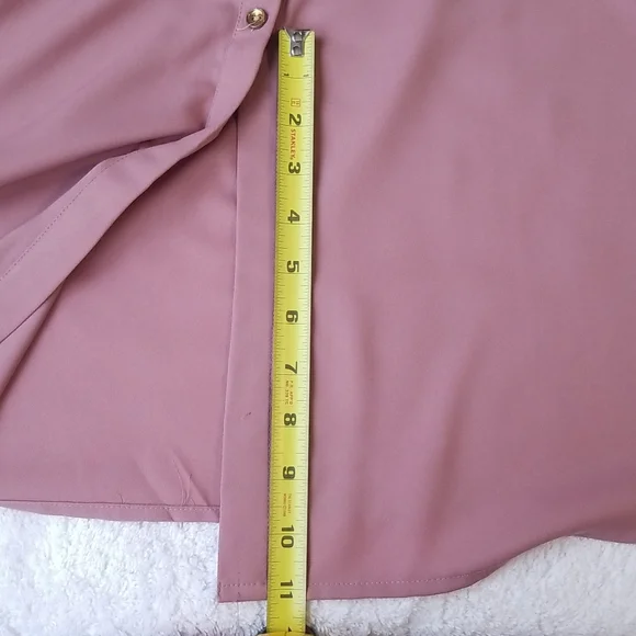 Live 4 Truth Mauve Pink Blouse with Mesh Floral Detail sz 3X - Picture 6 of 10